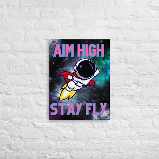 Aim High Stay Fly Canvas Print